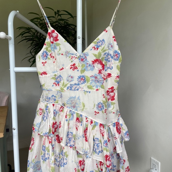 LoveShack Fancy - Marion mini sunDress in Cherry Skies XS - Picture 7 of 7
